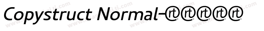 Copystruct Normal字体转换